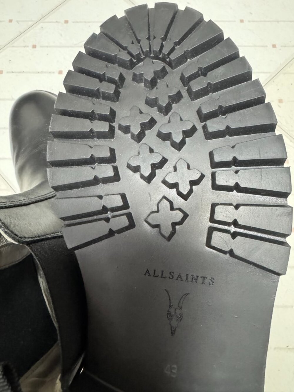 All Saints men's Chelsea boots SZ 10 Black - Picture 10 of 12